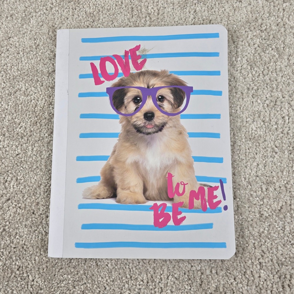 Top Flight Composition Notebook Puppy Love To Be Me Wide Ruled 80 Sheet